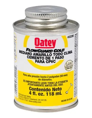 OATEY CEMENTO AMARILLO PARA CPVC 118 ML