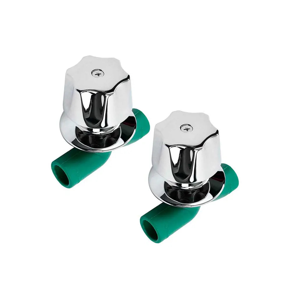 JUEGO DE LLAVES REGADERA CON CHAPETON 1/2" ROTOPLAS