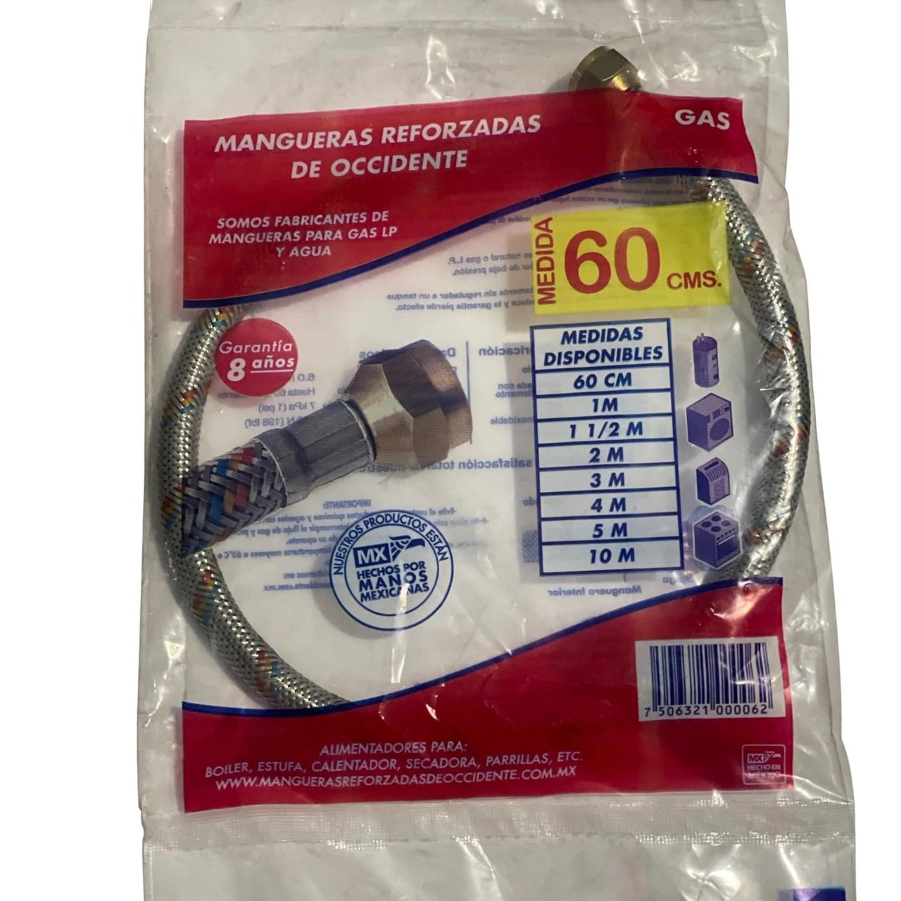 MANGUERA DE GAS 60 CM