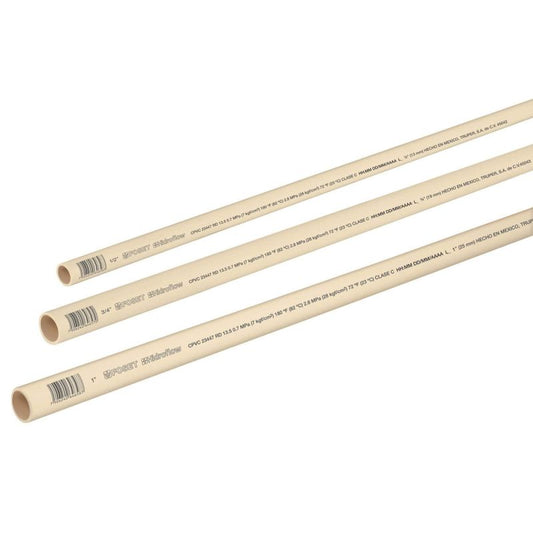 TUBO CPVC DE 6 METROS 1/2"